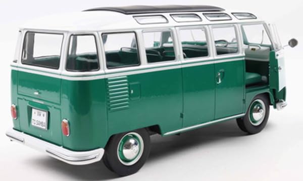 SOLIDO Volkswagen T1 Samba Bus 1962 Finished Model S1813403 1/18 (Green/White)