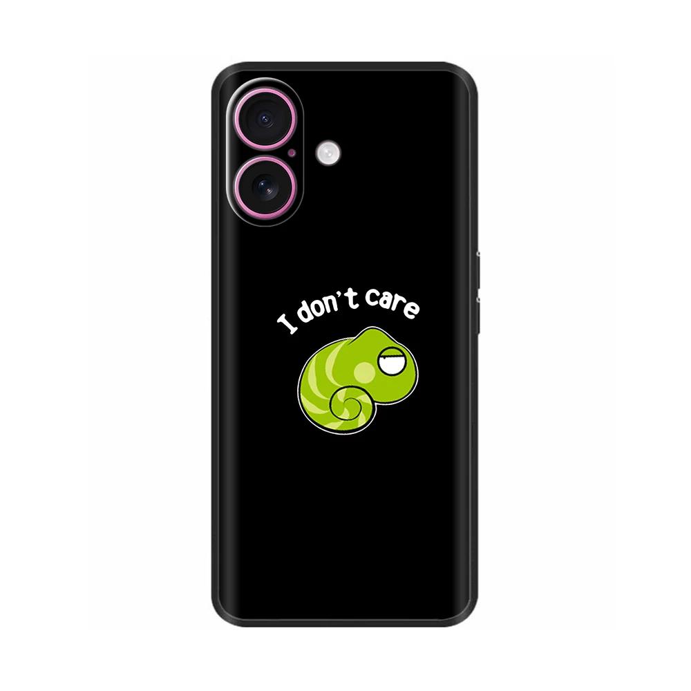 Shockproof Case For iPhone 16 Plus Soft Black Silicone Phone Case For Apple iPhone 16+ 16 Pro Max Protective Shell Cover Bumper