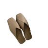 Fashion New Large Size Flat Bottom Slippers for Women Korean Outdoor Square Toe Women Shoes Fashion Casual Shoes for Women