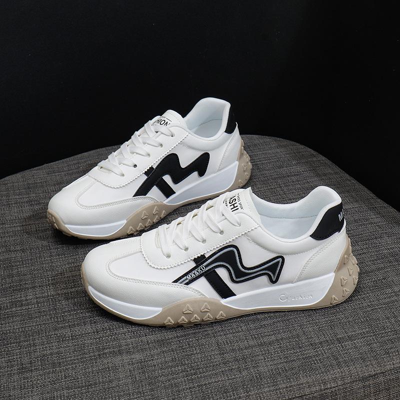Ins корейская версия новой женской обуви для пап 2025 года, весна, студенческая спортивная обувь для бега на толстой подошве, увеличивающая рост, повседневная обувь для женщин NK867
