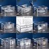 Clear Drawer Storage Box for Cosmetics, Lipstick, and Jewelry - One-piece Organizer for Vanity Table