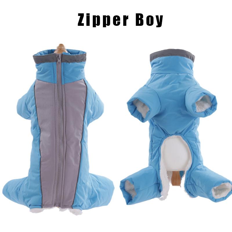 Warm Thicken Male Female Dog Jumpsuit for Small Dogs Winter Pet Donw Jacket Yorkshire Pug Bichon Overalls Puppy Mascotas Clothes