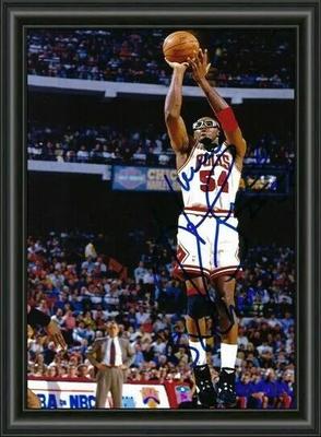 Horace Grant Basketball Signed Chicago Bulls A4 Photo Poster - High Gloss