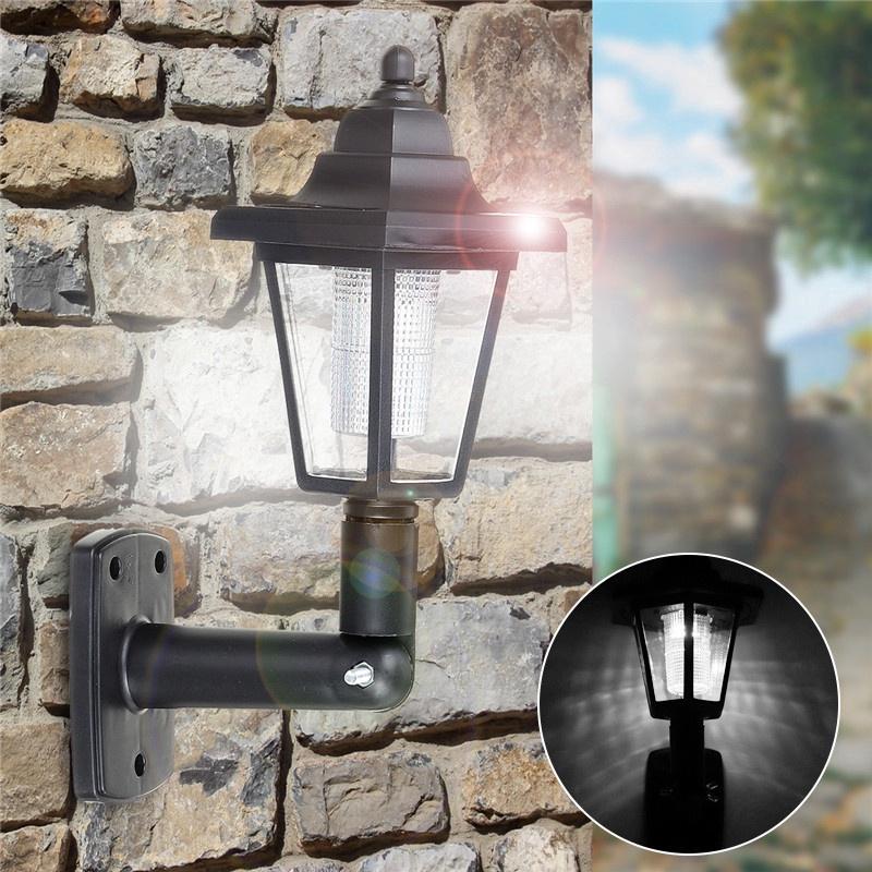 Беспроводные солнечные настенные светильники с одинарной/двойной головкой, уличные водонепроницаемые настенные ночные светильники, ретро-фонарь для сада, патио, двора, новые