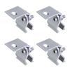 4pcs Photovoltaic Clamps Aluminum Solar Module Fixing Ensures Stability & Safe for Home & Commercial Solar Projects