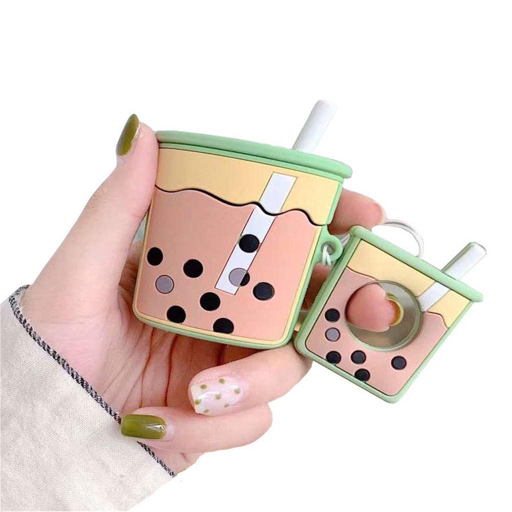 Для Pods Case Milk Tea Anti-Falling Skin Силиконовый Чехол для наушников Box Case