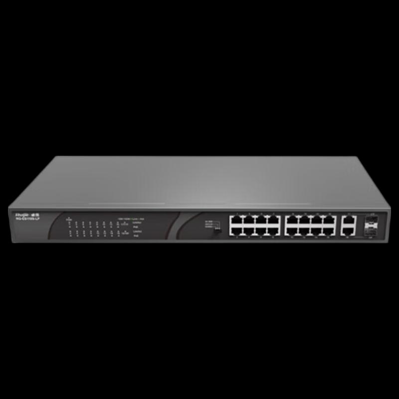 Ruijie 16-портовый коммутатор Fast Ethernet с поддержкой PoE
