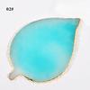 Leaf Nail Art Resin Shape Tips Display Board Palette Gel Polish Mix Stir Plate