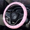 Diamond Inlaid Steering Wheel Cover for Women - Stylish Car Interior Accessory