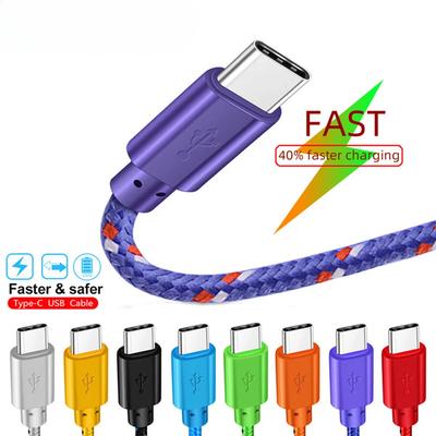 Кабель USB Type C 0,5 м/1 м/2 м/3 мБыстрая зарядка USB C шнур для передачи данных Зарядное устройство для телефона Линейное зарядное устройство для Xiaomi 13 Samsung S23 Mate 60