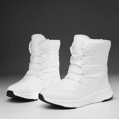 Модные зимние новые женские модные хлопковые ботинки на толстой подошве, нескользящая обувь, качественные плюшевые зимние ботинки, повседневные удобные короткие ботинки