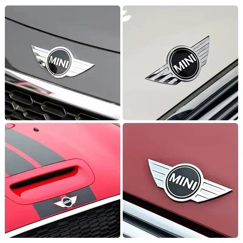 1 Pcs Metal Front Rear Hood Emblem Badge Decoration Stickers Accessories For BMW Mini Cooper JCW R50 R53 R56 Countryman Clubman