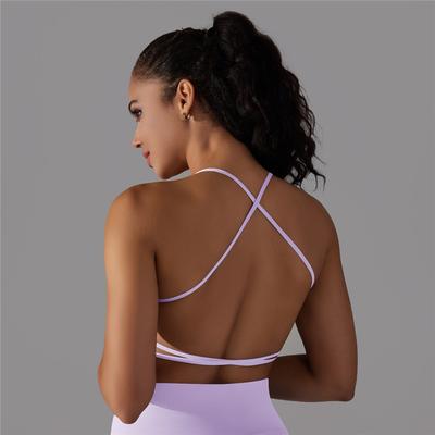 Сексуальный спортивный бюстгальтер для тренажерного зала, женское нижнее белье для йоги, фитнес-тренировки, бюстгальтер с перекрестной спинкой