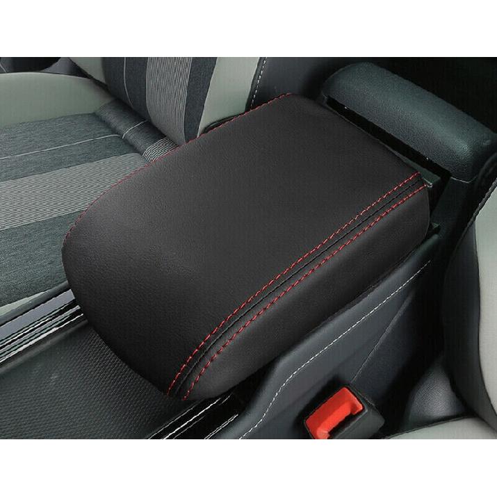 For VW ID.4 ID4 2021-2023 Black Leather Center Console Armrest Cover Cushion Mat