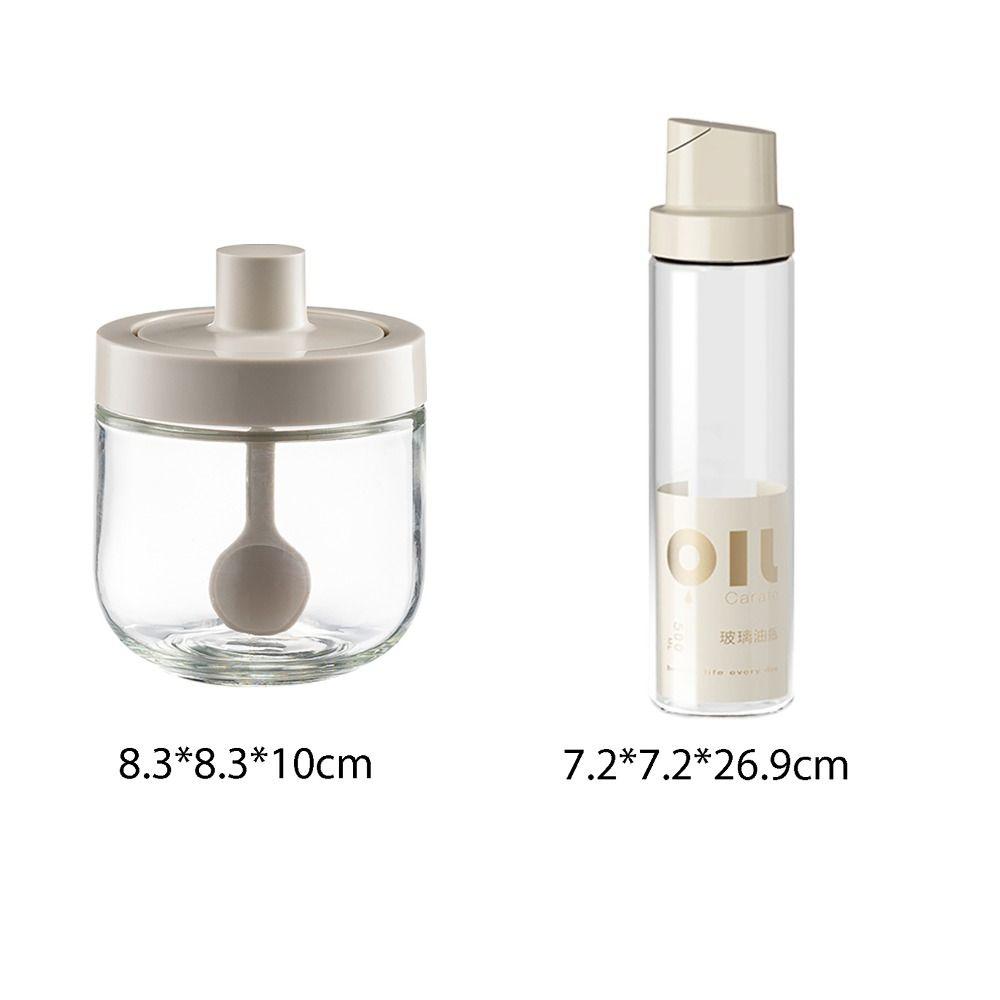 Moisture-proof Seasoning Container Dustproof Oil Dispenser Condiment Refillable Seasoning Spice Jar Oil Pot Sugar Bottle