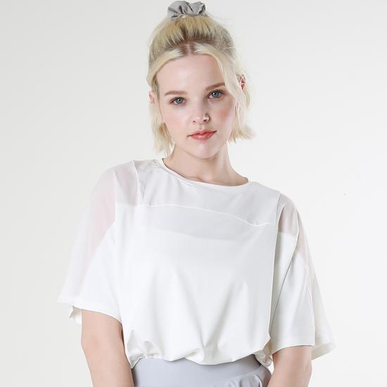 Mesh Yoga Loose Fit Short Sleeve Long Tee (5 Colors)