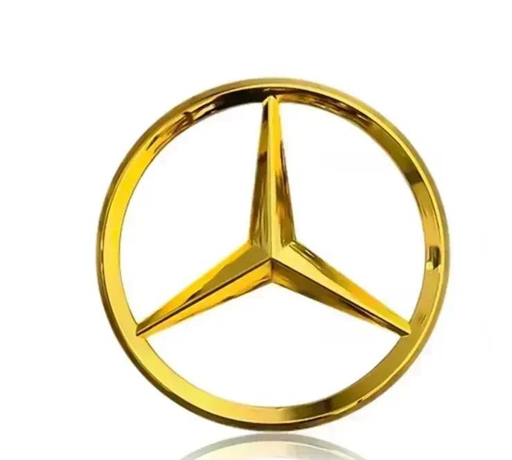 MEA4 70mm Car Badge Sticker Engine Emblem Decoration Decal for Mercedes Benz AMG A B C D M S R G Class W108 W124 W212 W176 W168 W202