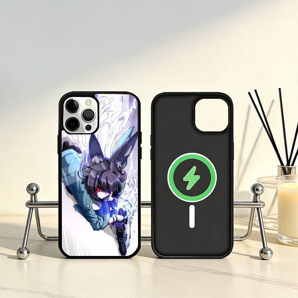 Чехол для телефона Zenless Zone Zero Мияби Хосими Для iPhone 17, 16, 15, 14, 13, 12, 11 Plus, Pro Max Магнитный Для Magsafe Беспроводная Зарядка