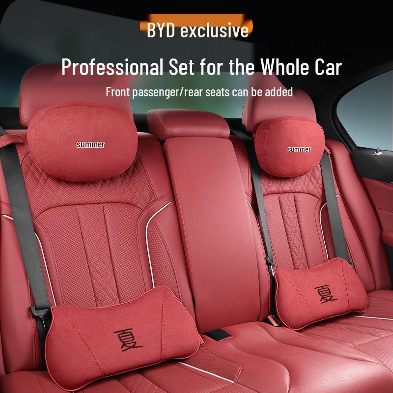 BYD Xia Car Headrest & Lumbar Support Neck Pillow Set - Interior Cushion Accessories