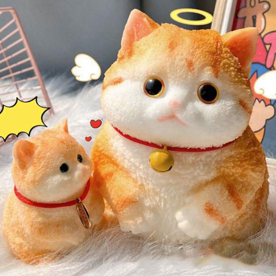 Имитация кошки, игрушка-антистресс, котенок, сенсорная игрушка для сжимания, для детей и взрослых, мягкий силиконовый стресс-мяч, игрушка-антистресс в виде животного