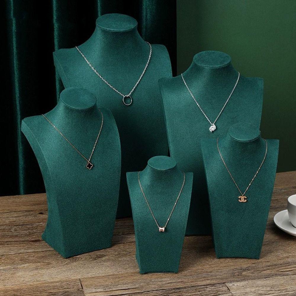 Neck Mold Necklace Display Stand Human Shape Ornament Holder Durable Mannequin Bust Jewelry Show