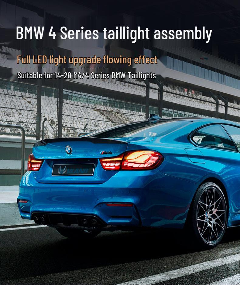 Светодиодные задние фонари BMW 4 серии M4 «Драконья чешуя» с динамичными указателями поворота (2014-2020 гг.)