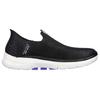 Skechers Go Walk 6 Без шнурков Слипоны Низкие Повседневная обувь Женская Черный 124569-BKLV