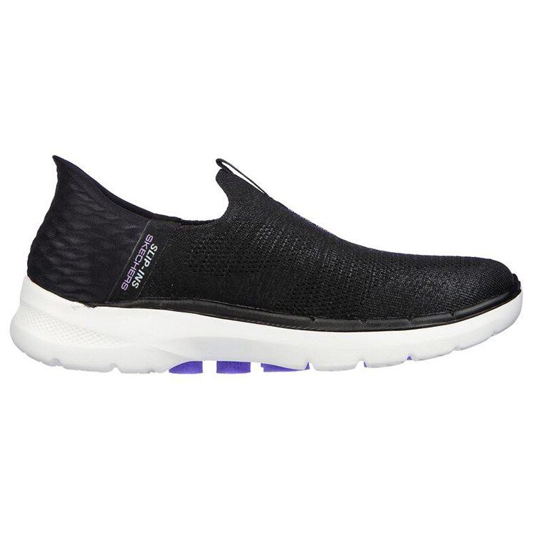 Skechers Go Walk 6 Без шнурков Слипоны Низкие Повседневная обувь Женская Черный 124569-BKLV