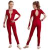 Girls Skating Bodysuit Ballet Dance Unitard Gymnastics Jumpsuit Leotard Dancewear Long Sleeve Catsuit