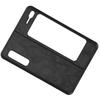 Mobile Phone Leather Case AllInclusive AntiFall Protective Cover for       Fold 1 W20(Black )