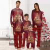 Christmas Prints Family Matching Long Sleeve Tops+Pants Set Family Matching Sets