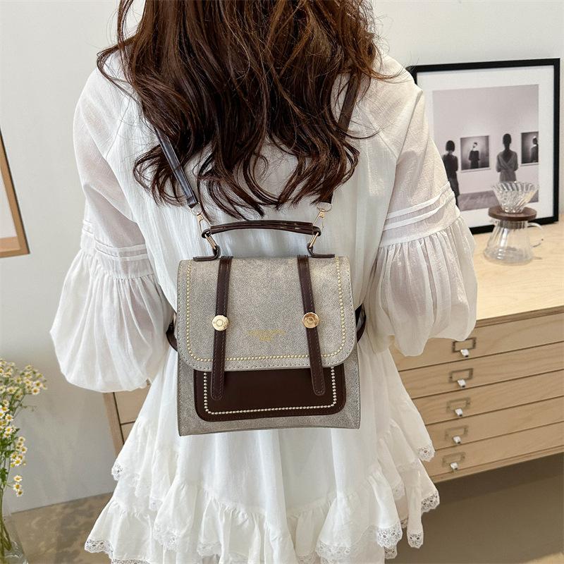 Ретро Повседневная Маленькая Сумка Женский Студенческий Рюкзак Для Школьных Уроков Летняя Новая Модная Тенденция Сумка На Плечо