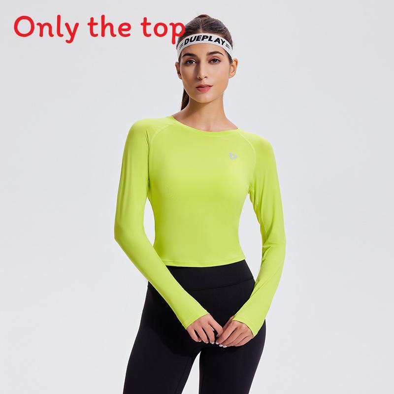 Womens Athletic Running Yoga Top With Stretchy Polyester Fabric For Gym Fitness