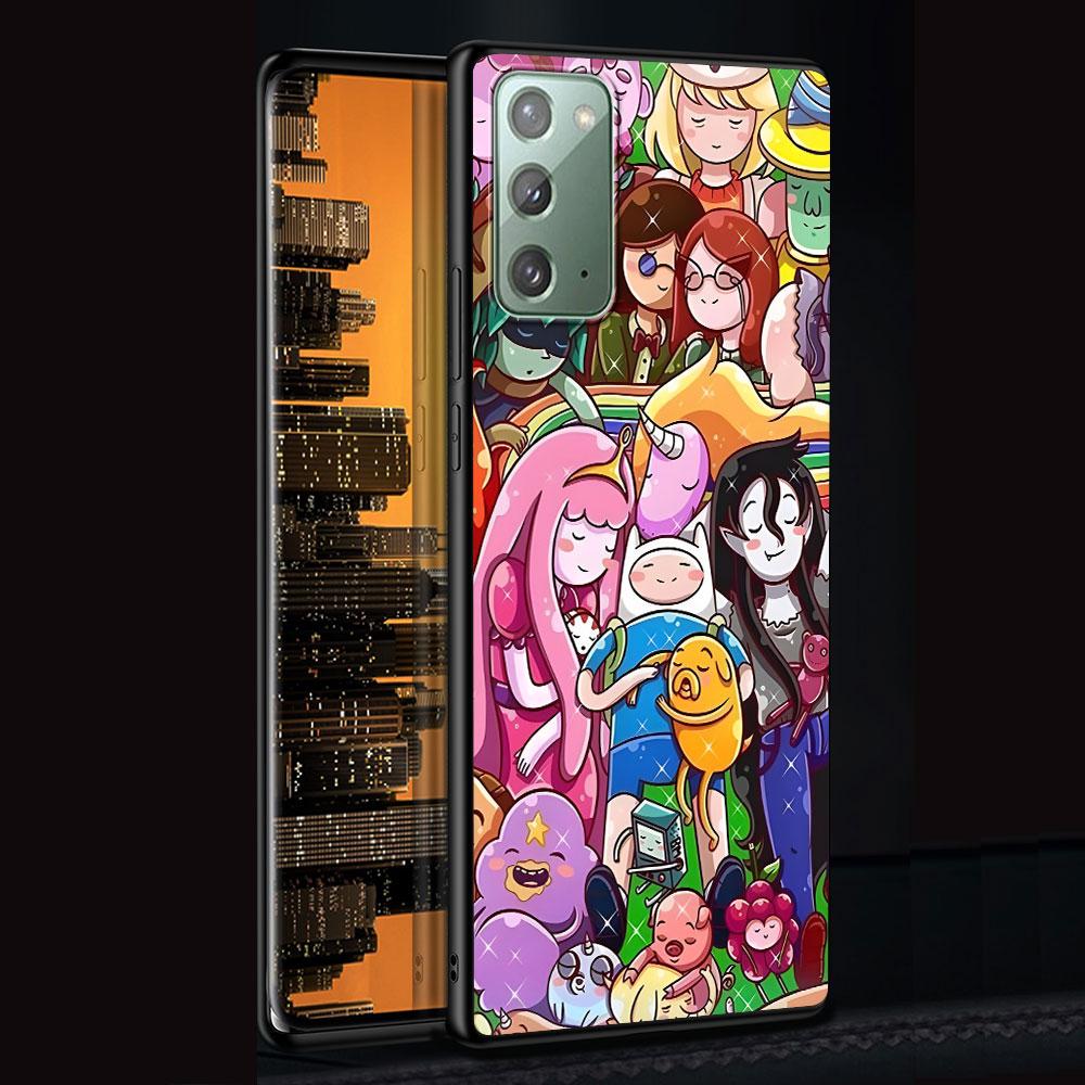 Fionna Cake Case for Samsung Galaxy Note 20 Ultra 10 Plus 9 8 TPU Phone Cover Note 10 Lite Black Soft Shell Funda Capa