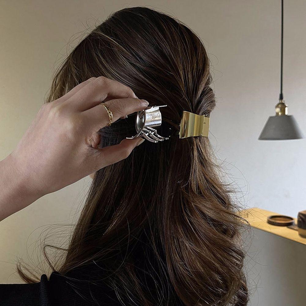 Sweet Girls All-match Zinc Zinc Alloy Korean Hair Clip Hair Accessories Grasping Clip Metal Hair Claw