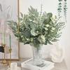 100 шт. Искусственные листья эвкалипта Стебли Ветки эвкалипта Искусственные растения для домашнего свадебного декора