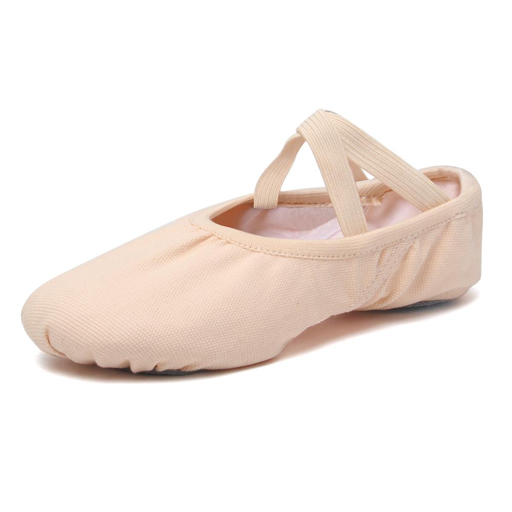Балетные туфли для девочек, парусиновые балетные тапочки на мягкой подошве, детские балетки для практики, женская танцевальная обувь