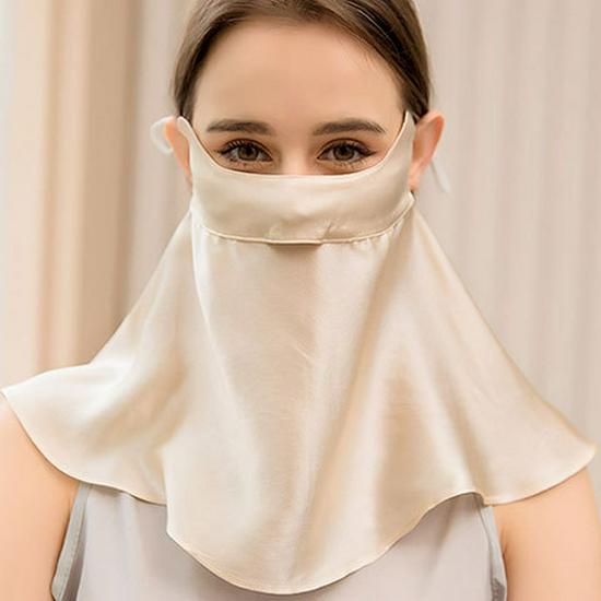 Шелковица шелковица Facekini: Маска для защиты лица и шеи от ультрафиолета и дыма для женщин
