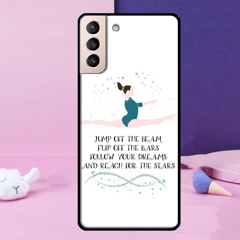 Чехол "Люблю гимнастику" для Samsung Galaxy S23 S22 Ultra S21 S20 FE Note 10 20 Ultra S8 S9 S10 Plus