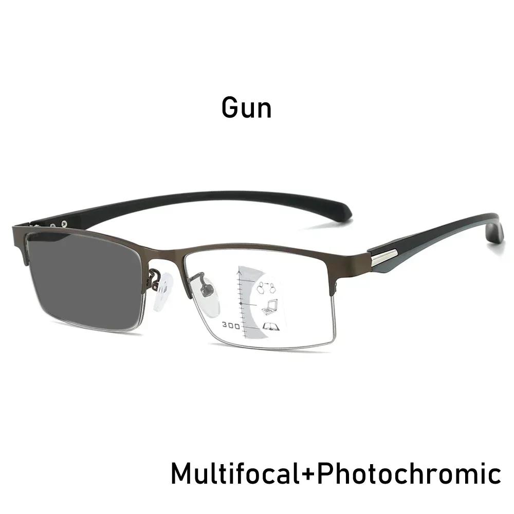 Унисекс Деловая Мода Фотохромные Очки для Чтения Мужские Женские Ретро Прогрессивные Очки для Дальнозоркости Меняющие Цвет Пресбиопия