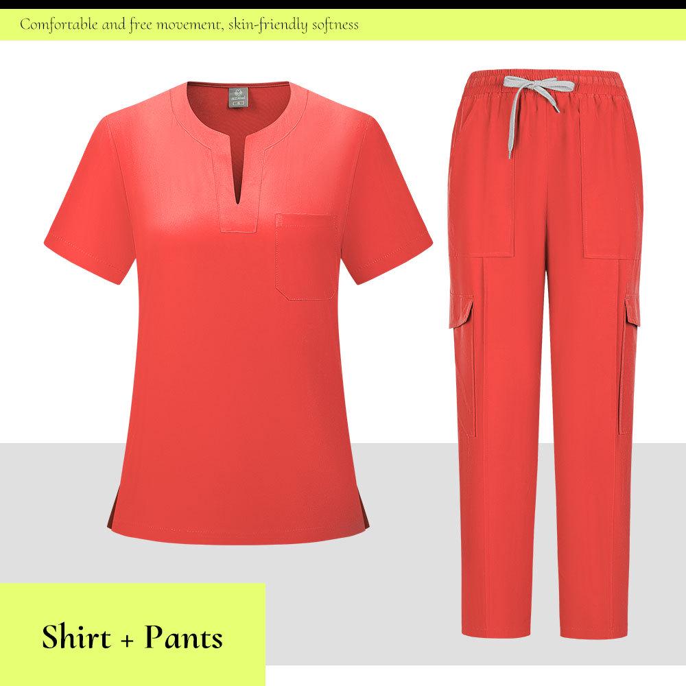 Детская больница Медсестринская форма - Женский дышащий, влагоотводящий медицинский костюм