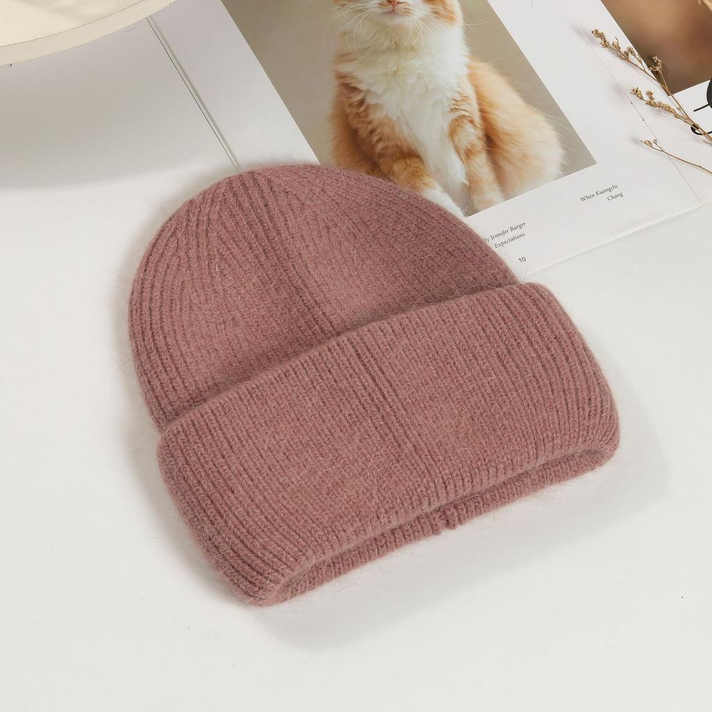 Winter Hat Korean Rabbit Hair Pullover Hat Women Fashion Knitted Hat All Match Warm Knitted Hats
