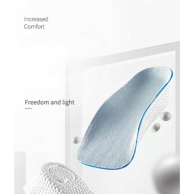 Стельки, увеличивающие рост, для мужчин и женщин, ортопедические стельки с поддержкой свода стопы, кроссовки, подъёмник каблука, подушечки для обуви из пены с эффектом памяти