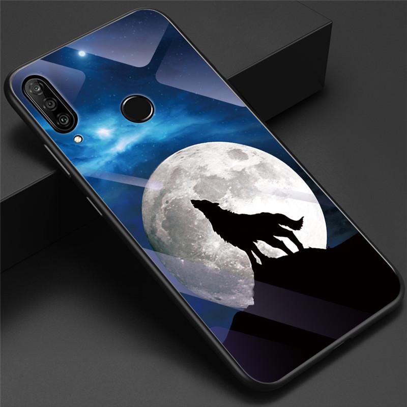 Защитная крышка из закаленного стекла с рисунком для iPhone Samsung Huawei Xiaomi Meizu