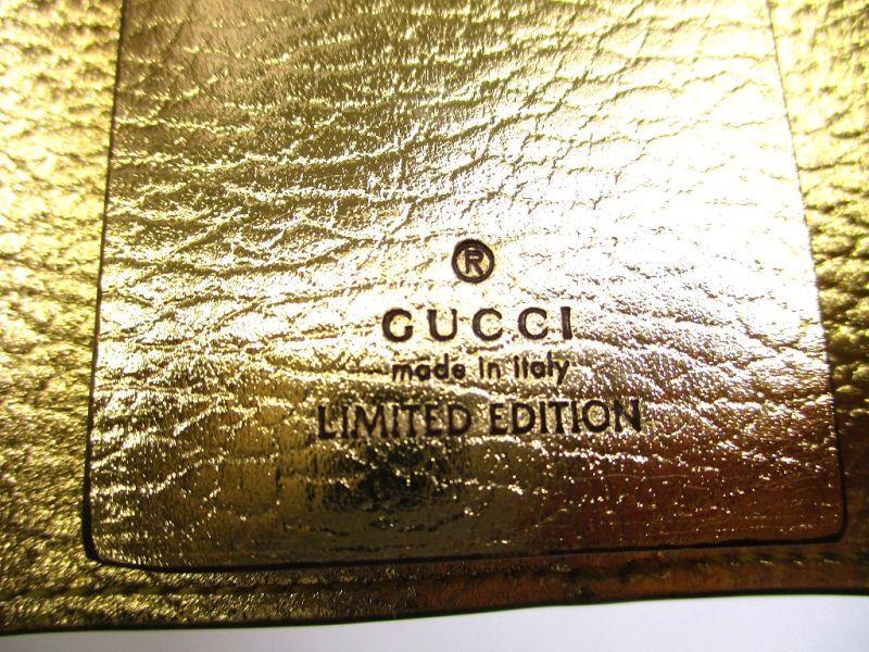 Authentic GUCCI Japan Limited GG Gold Leather Gold H/W 6 Pics Key Cases #a142 Refurbished