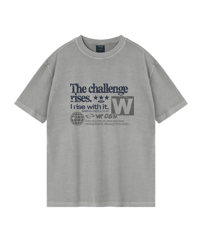 WILDROCK Challenge Pigment Oversized Short Sleeve T-Shirt (Cropped) (Type B)