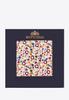 Wittchen Men's Patterned Silk Pocket Square Navy Blue And Beige Navy Blue And Beige Silk