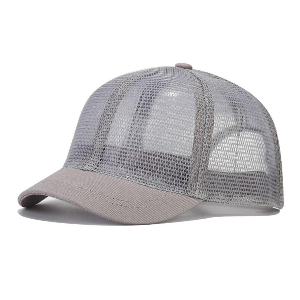 Дышащая кепка с козырьком, полностью сетчатая, повседневная бейсболка для мужчин