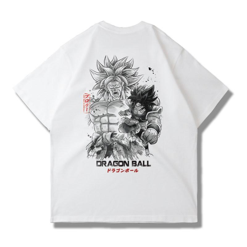 Семь мужских и женских футболок с коротким рукавом Dragon Ball Super Z с изображением Гоку, Гохана, Броли и Бигиты