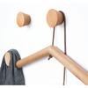 1 шт. 60/50 мм круглые деревянные крючки для одежды крючки для пальто бук черный орех деревянный держатель для шляп настенная вешалка для ключей современная стойка для украшения дома